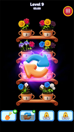 Magic Flower Sort:Merge Game ekran görüntüsü