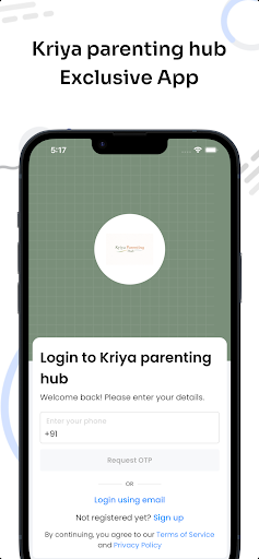Kriya parenting hub ekran görüntüsü