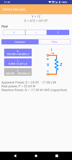 Ohm's Law Calculator ekran görüntüsü