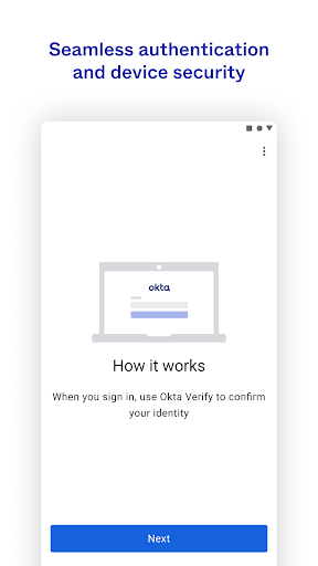 Okta Verify ekran görüntüsü