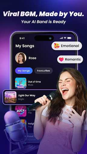 Yapay Zeka Müzik ve Şarkılar ekran görüntüsü