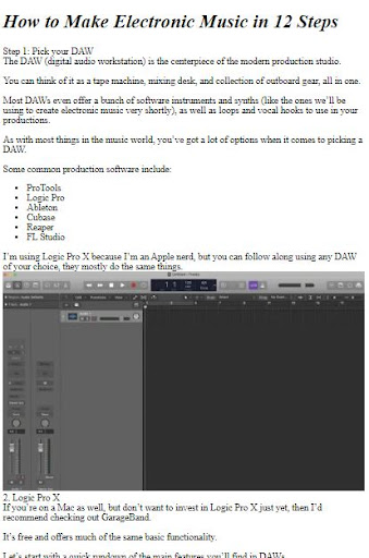 How to Make Electronic Music ekran görüntüsü