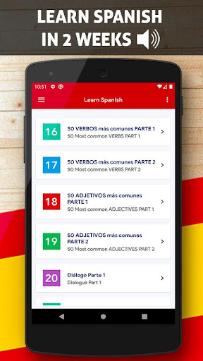 Learn Spanish Offline ekran görüntüsü