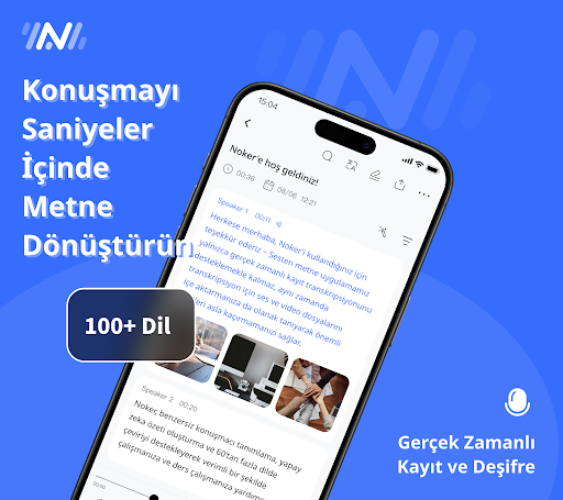 Sesi Yazıya Çevirme AI - Noker ekran görüntüsü