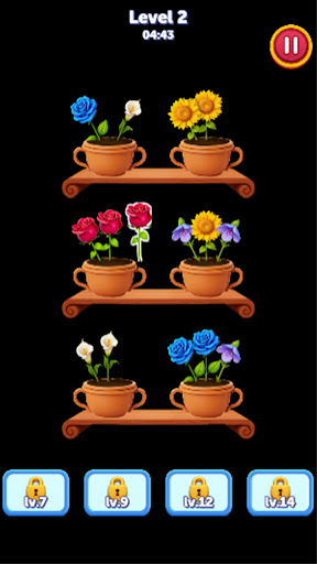 Magic Flower Sort:Merge Game ekran görüntüsü