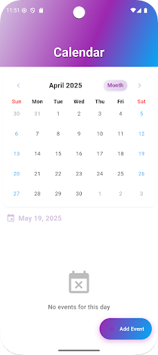 Calendar ekran görüntüsü