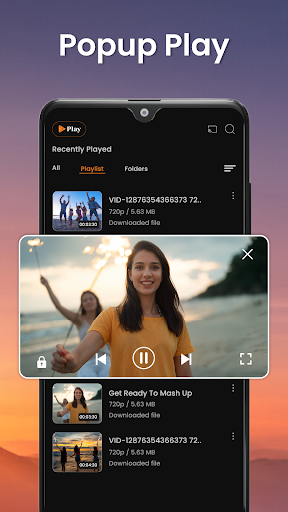 HD video oynatıcı ekran görüntüsü