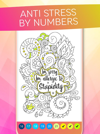Antistress Coloring By Numbers ekran görüntüsü