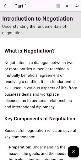 Mastering Negotiation Skills ekran görüntüsü