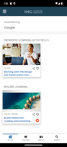 IHG University ekran görüntüsü
