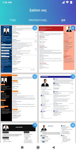 CV oluştur - CV harzirlama PDF ekran görüntüsü