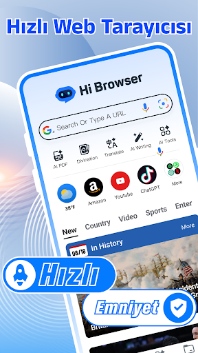 Hi Browser - AI Chat & Search ekran görüntüsü