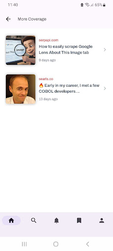 Ruby News ekran görüntüsü