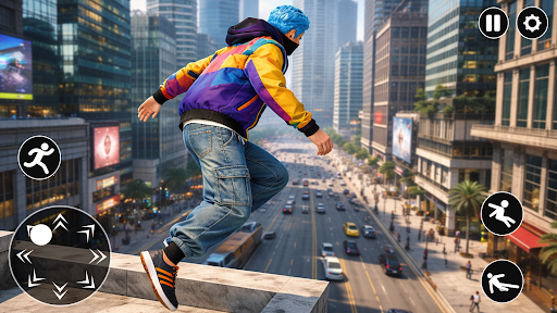 Going Up Only Rooftop Jump 3d ekran görüntüsü