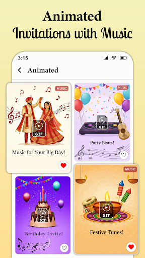 Invitation Card Maker & Music ekran görüntüsü