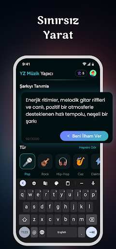 AI Müzik Yapımcısı Uygulaması ekran görüntüsü