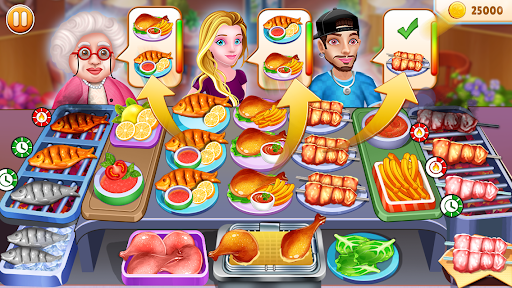 Food Serve - Cooking Games ekran görüntüsü