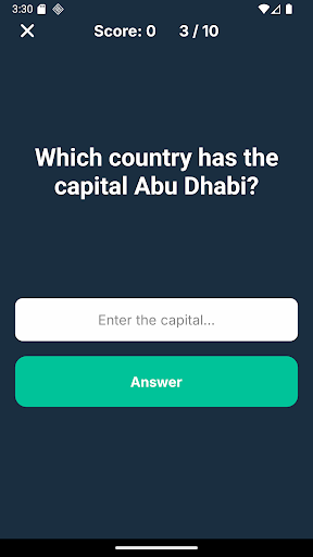 Capitals & Countries: Quiz ekran görüntüsü