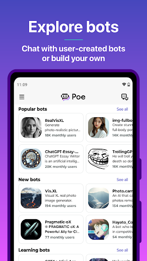 Poe - Fast AI Chat ekran görüntüsü