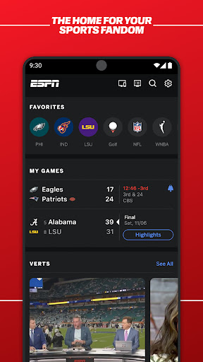 ESPN ekran görüntüsü