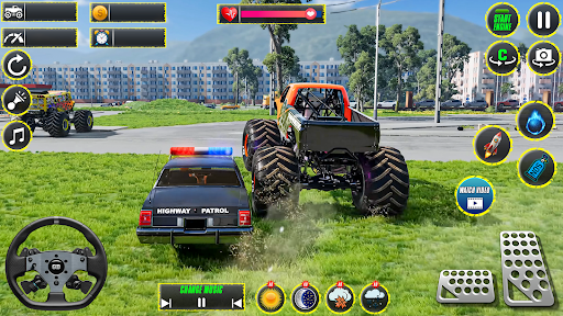 Monster Truck Stunts Racing 3D ekran görüntüsü