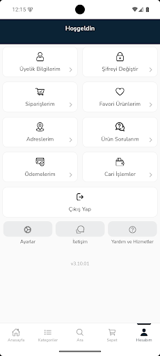 E DAĞITIM ekran görüntüsü