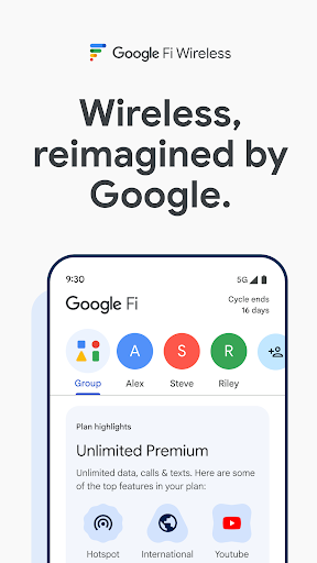 Google Fi Wireless ekran görüntüsü