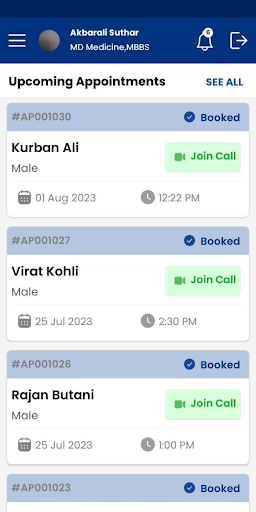BCCI TeleConsult Provider ekran görüntüsü