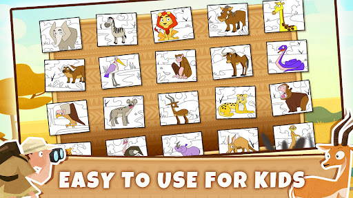 Africa Animals Games for Kids ekran görüntüsü