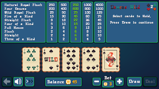 Pixel Video Poker ekran görüntüsü