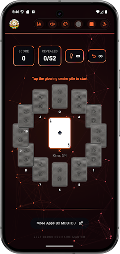Clock Solitaire Master MDBTDJ ekran görüntüsü