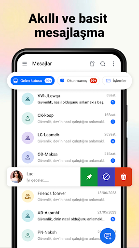 Mesajlar: SMS Uygulaması ekran görüntüsü