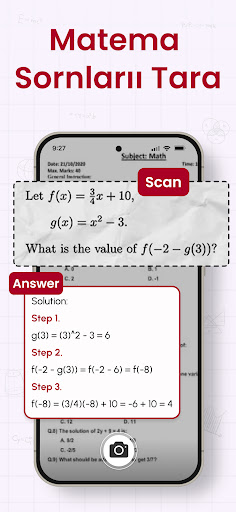 Matematik Soru Çözücü Kamera ekran görüntüsü