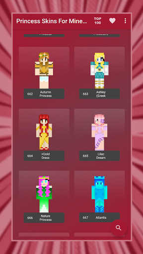 Princess Skins for Minecraft ekran görüntüsü