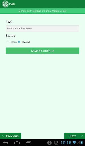 PWD Monitoring Application ekran görüntüsü