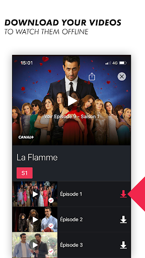 CANAL+, Live and catch-up TV ekran görüntüsü