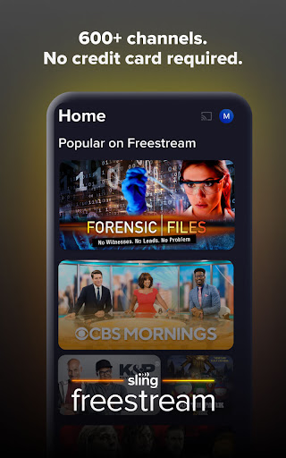 Sling: Live TV + Freestream ekran görüntüsü