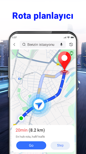 GPS Sesli Navigasyonu: Yön ekran görüntüsü