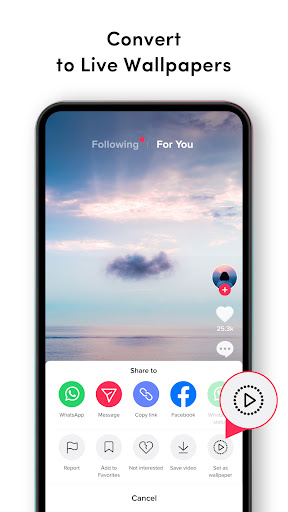 TikTok Live Wallpaper ekran görüntüsü