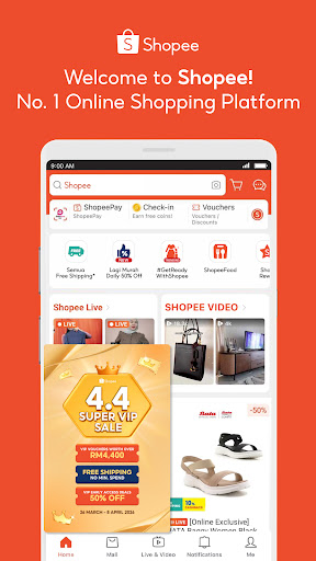 Shopee 4.4 Super VIP ekran görüntüsü