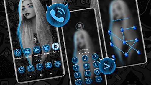 Blue Eye Girl Theme ekran görüntüsü