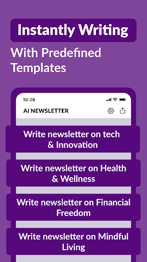 AI Newsletter Generator-Writer ekran görüntüsü