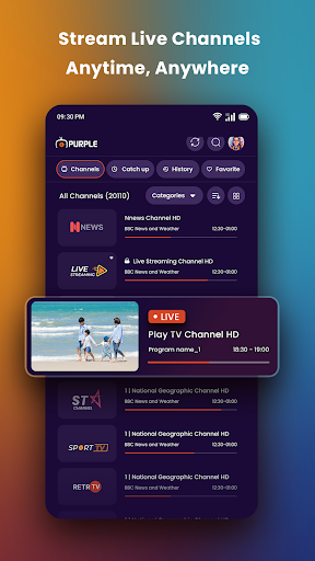 Purple Lite Player for Mobile ekran görüntüsü