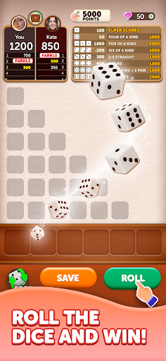 Farkle Dice Roll ekran görüntüsü