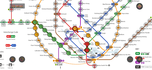 Singapore MRT Map Route (Pro) ekran görüntüsü