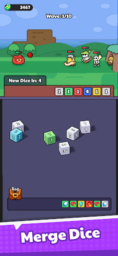 Dice Hero: Merge Battle ekran görüntüsü
