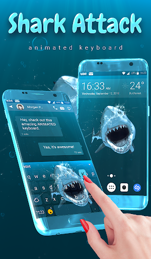 Shark Attack Live Wallpaper HD ekran görüntüsü