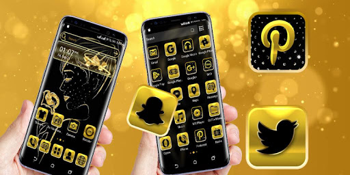 Golden Girl Launcher Theme ekran görüntüsü