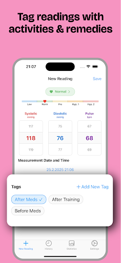 Blood Pressure Monitor ekran görüntüsü