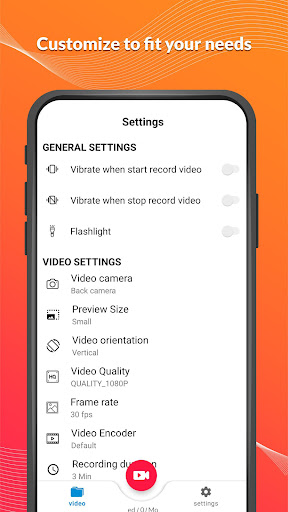 background video recorder ekran görüntüsü